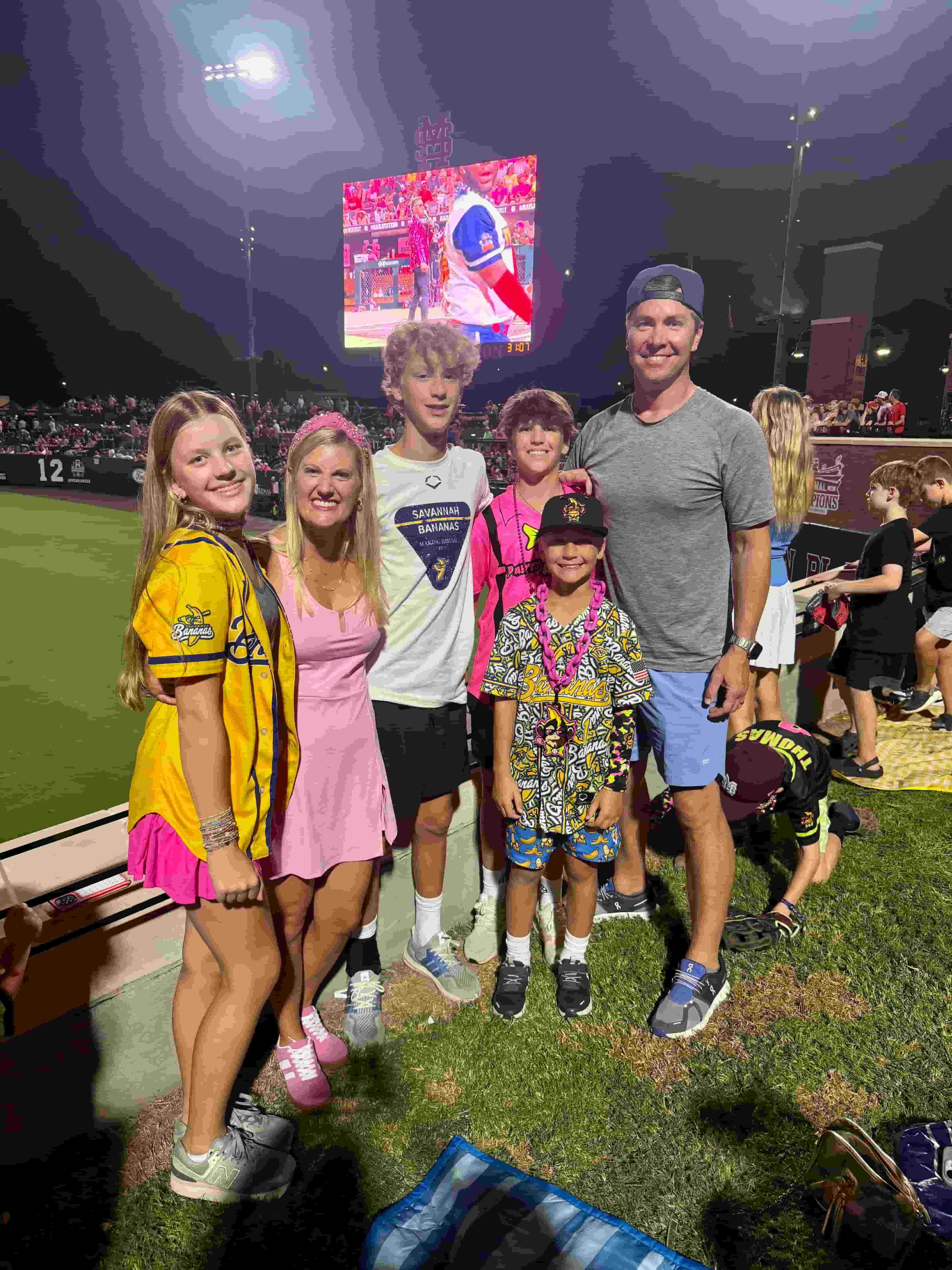 The Klars at Baseball Game